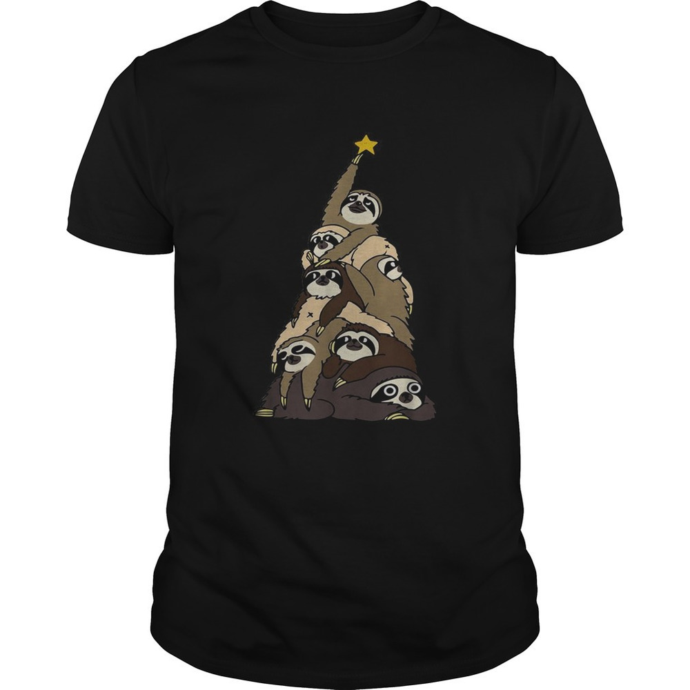 Sloth Christmas Tree Shirt 1
